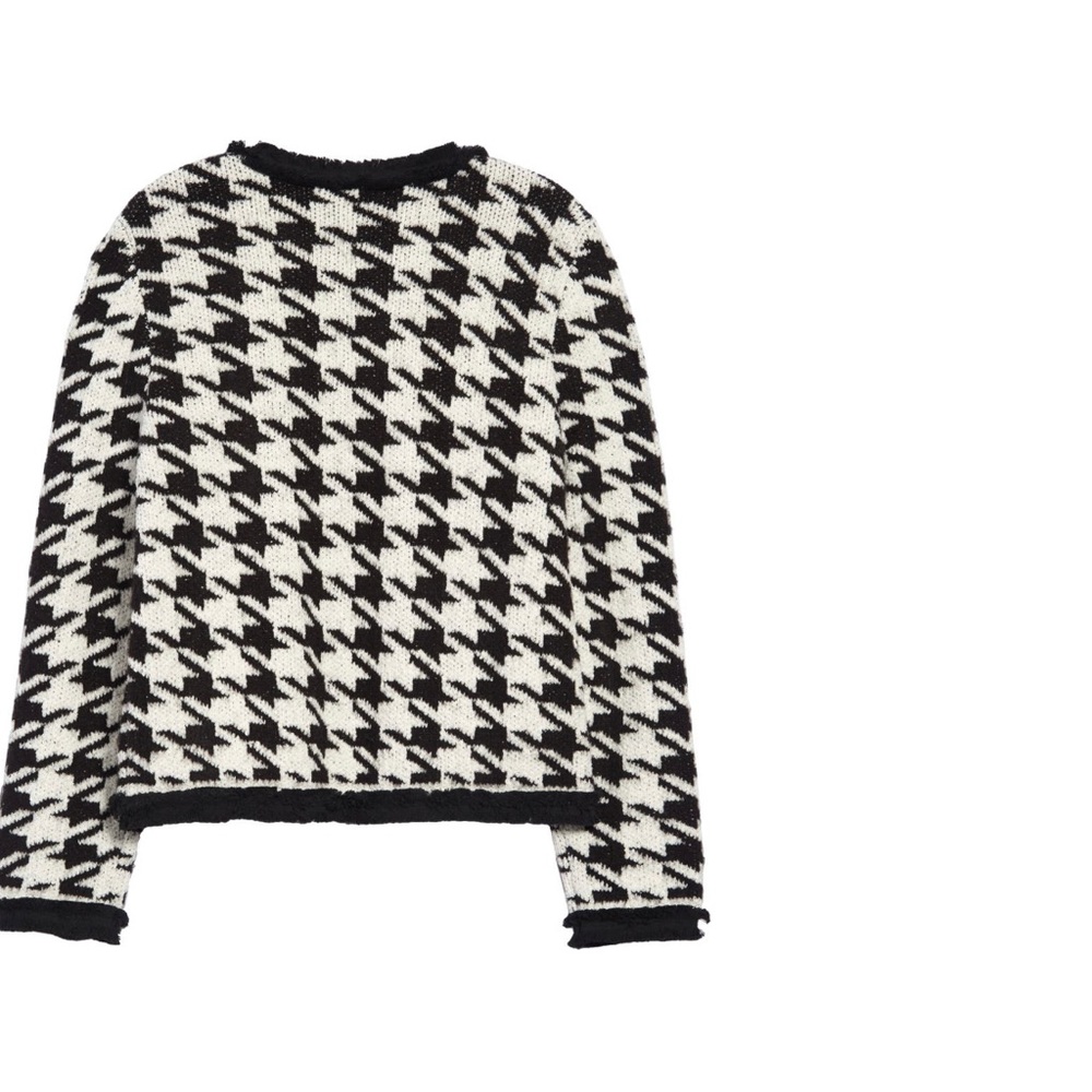 Halogen Marl Houndstooth Knit Jacket - Picture 3 of 5